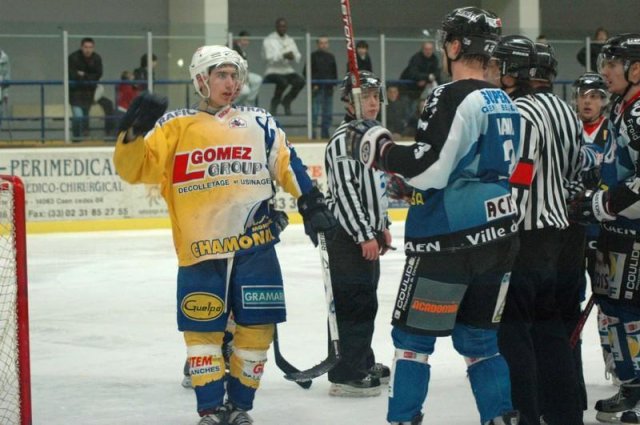 Photo hockey match Caen  - Chamonix  le 08/03/2008