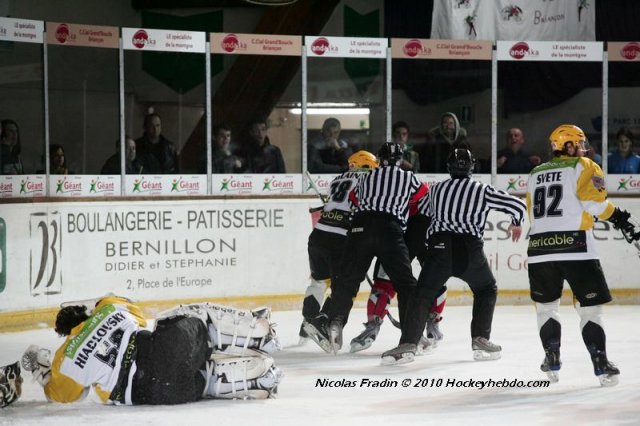 Photo hockey match Briançon  - Strasbourg  le 30/10/2010