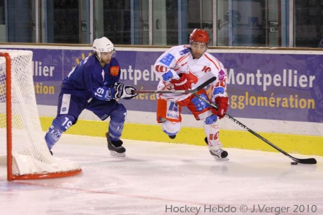 Photo hockey match Montpellier  - Valence le 27/11/2010