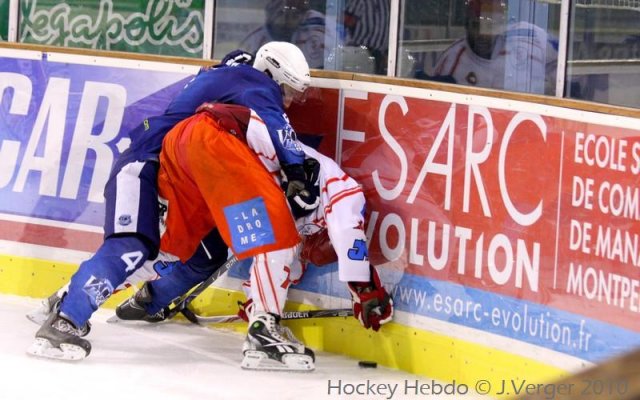 Photo hockey match Montpellier  - Valence le 27/11/2010