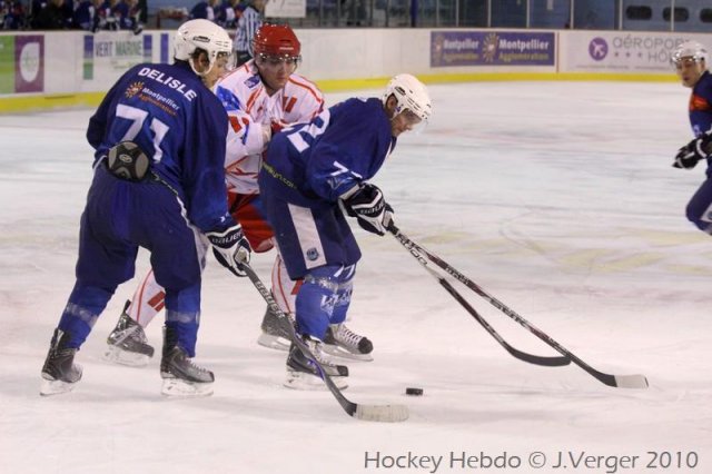Photo hockey match Montpellier  - Valence le 27/11/2010