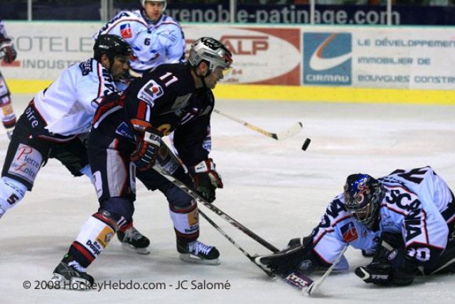 Photo hockey match Grenoble  - Angers  le 23/09/2008