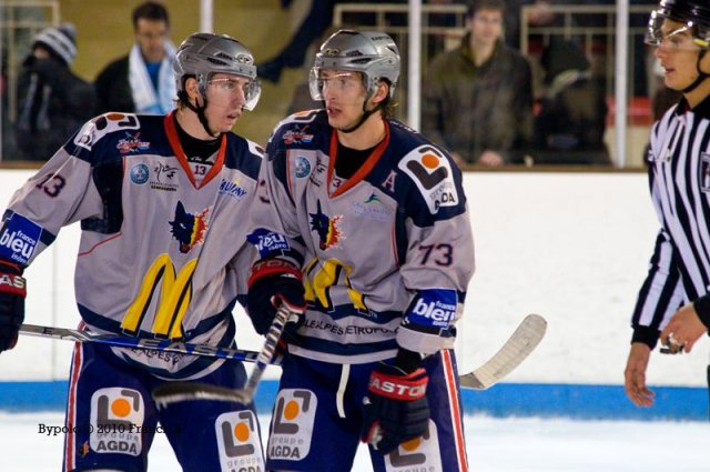Photo hockey match Angers  - Grenoble  le 03/12/2010