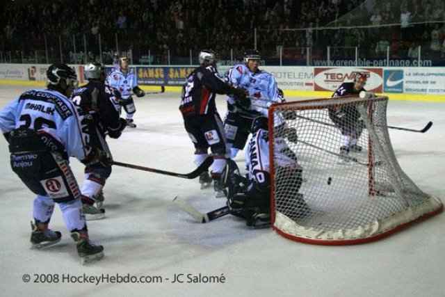 Photo hockey match Grenoble  - Angers  le 23/09/2008