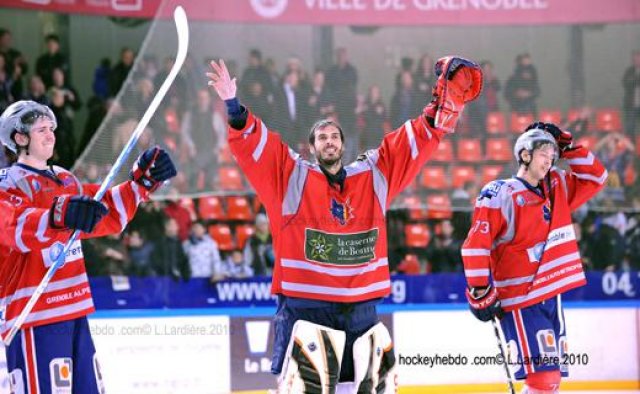 Photo hockey match Grenoble  - Angers  le 07/12/2010