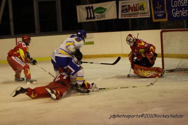 Photo hockey match Orléans - Wasquehal Lille le 11/12/2010