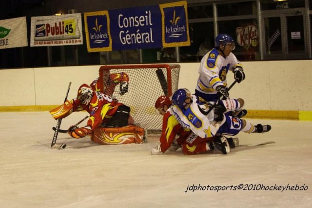 Photo hockey match Orléans - Wasquehal Lille le 11/12/2010