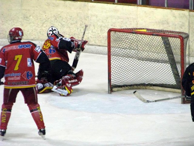 Photo hockey match Besançon - Morzine-Avoriaz II le 08/01/2011