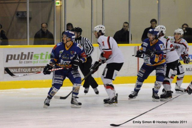 Photo hockey match Dijon  - Briançon  le 15/01/2011