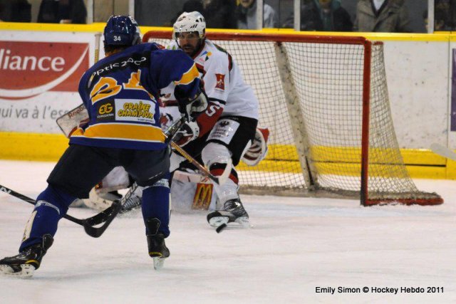Photo hockey match Dijon  - Briançon  le 15/01/2011