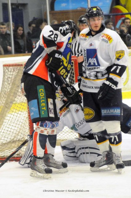 Photo hockey match Caen  - Chamonix  le 28/01/2011