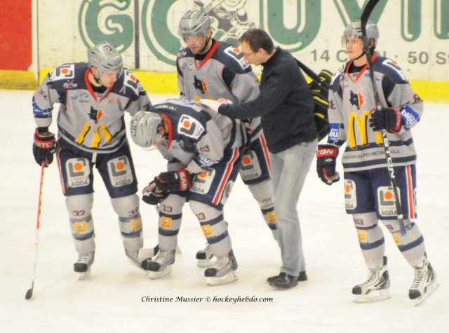 Photo hockey match Caen  - Grenoble  le 01/02/2011