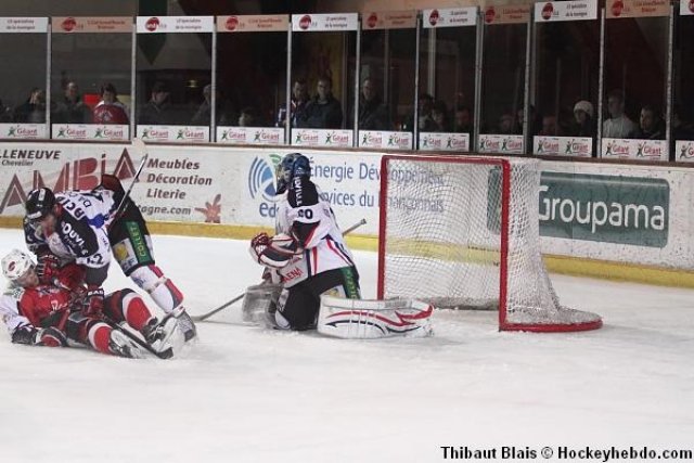 Photo hockey match Briançon  - Caen  le 20/02/2011