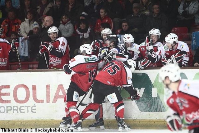Photo hockey match Briançon  - Caen  le 20/02/2011