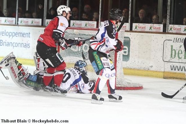 Photo hockey match Briançon  - Caen  le 20/02/2011