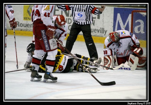 Photo hockey match Rouen - Briançon  le 29/03/2008