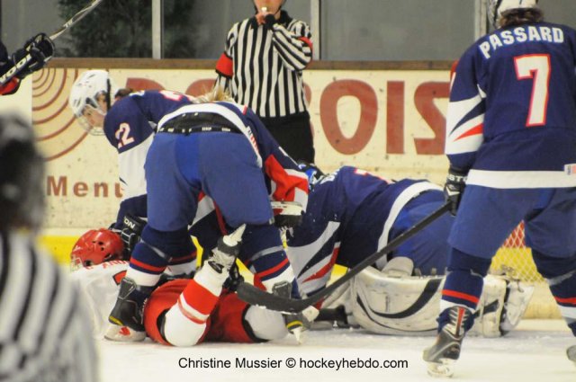 Photo hockey reportage Mondial Féminin : France vs Danemark
