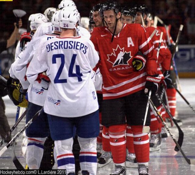 Photo hockey reportage France Canada : Vu par Laurent