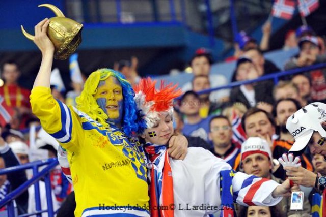 Photo hockey reportage Mondial 11: La Norvège historique !