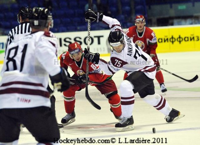 Photo hockey reportage Mondial 11: Les Lettons supérieurs