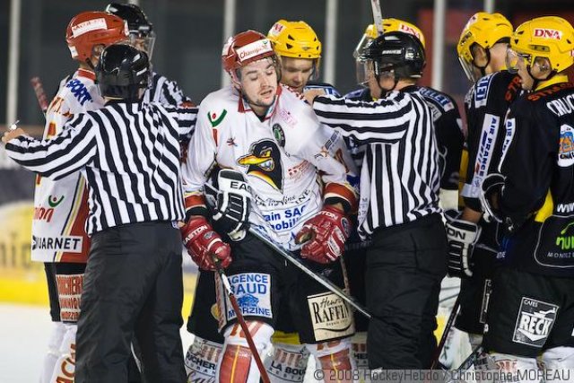 Photo hockey match Strasbourg  - Morzine-Avoriaz le 11/10/2008