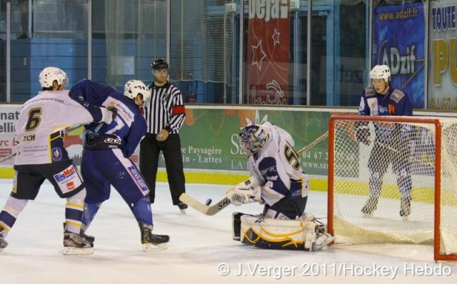 Photo hockey match Montpellier  - Dunkerque le 15/10/2011