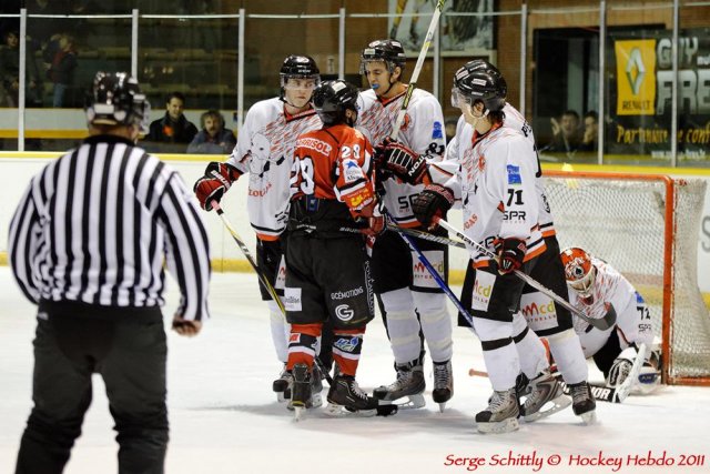 Photo hockey match Mulhouse - Toulouse-Blagnac le 22/10/2011