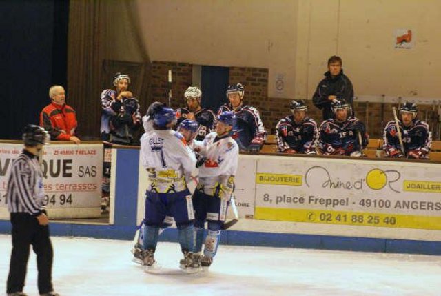 Photo hockey match Angers  - Dijon  le 14/10/2008