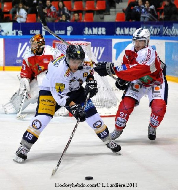 Photo hockey match Grenoble  - Chamonix  le 26/10/2011