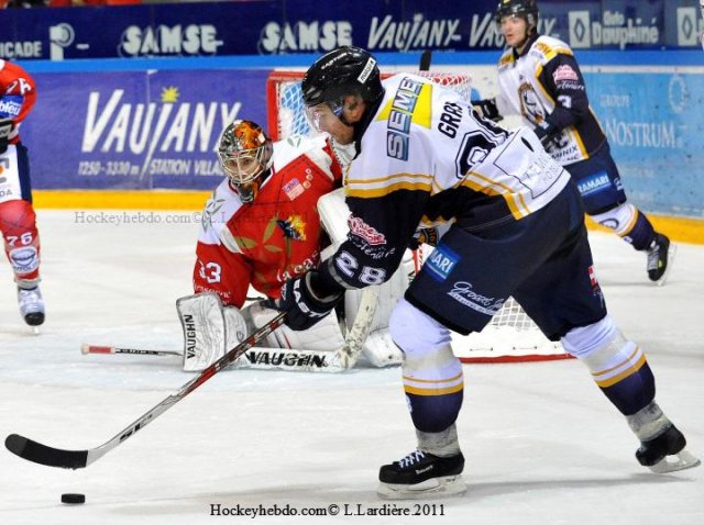 Photo hockey match Grenoble  - Chamonix  le 26/10/2011