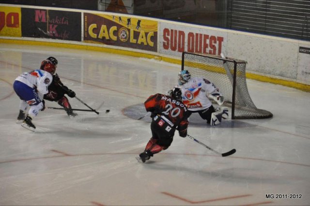 Photo hockey match Bordeaux - Lyon le 05/11/2011