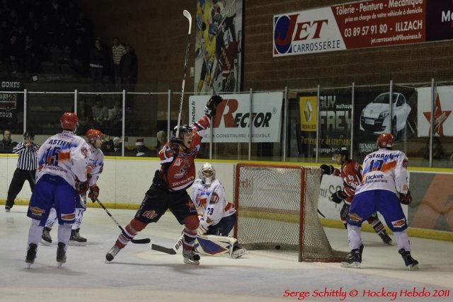 Photo hockey match Mulhouse - Lyon le 17/12/2011