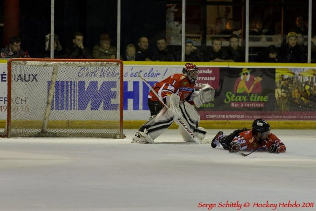Photo hockey match Mulhouse - Lyon le 17/12/2011