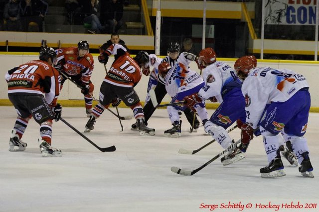 Photo hockey match Mulhouse - Lyon le 17/12/2011
