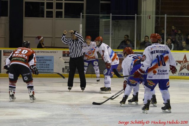 Photo hockey match Mulhouse - Lyon le 17/12/2011