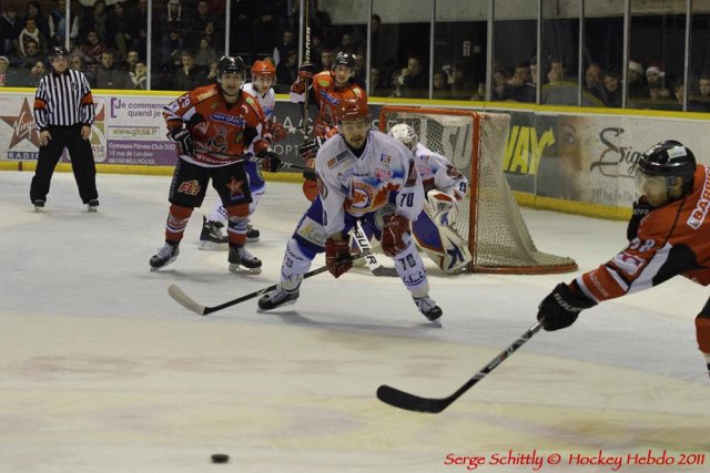 Photo hockey match Mulhouse - Lyon le 17/12/2011