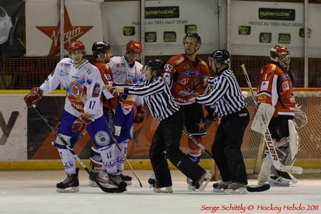 Photo hockey match Mulhouse - Lyon le 17/12/2011