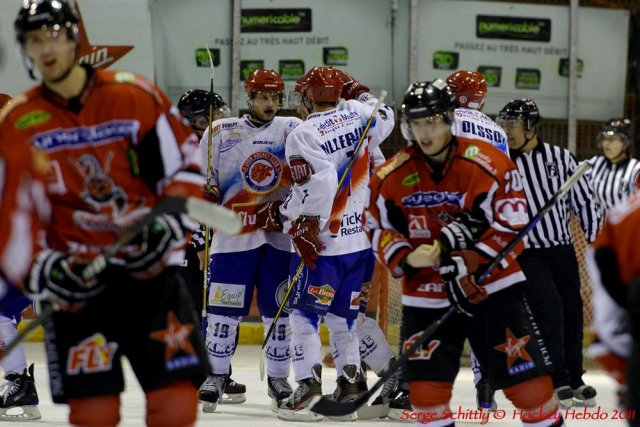 Photo hockey match Mulhouse - Lyon le 17/12/2011