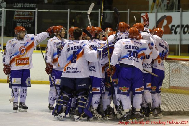 Photo hockey match Mulhouse - Lyon le 17/12/2011