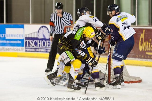 Photo hockey match Strasbourg  - Chamonix  le 26/12/2011