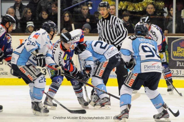 Photo hockey match Caen  - Angers  le 30/12/2011