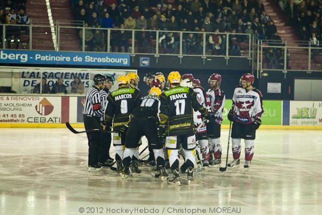 Photo hockey match Strasbourg  - Neuilly/Marne le 14/01/2012