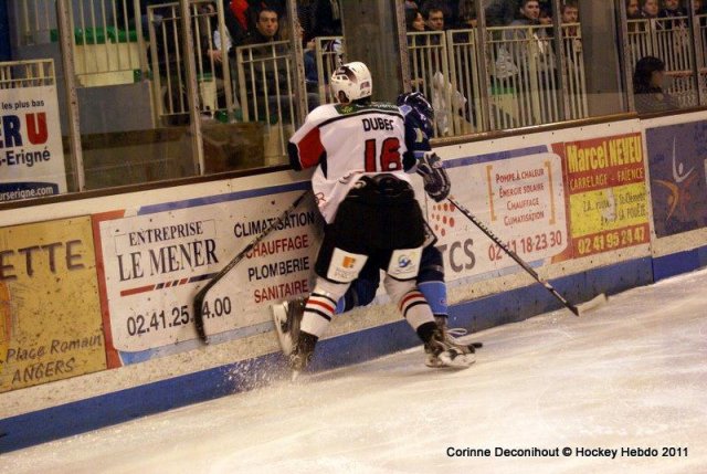 Photo hockey match Angers  - Briançon  le 14/01/2012