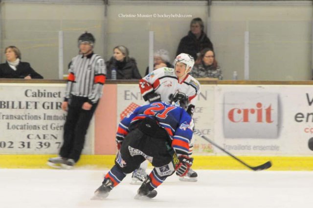 Photo hockey match Caen  - Briançon  le 21/01/2012