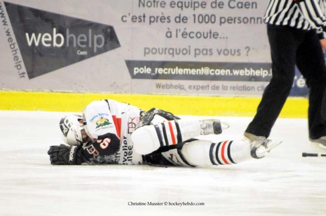 Photo hockey match Caen  - Briançon  le 21/01/2012