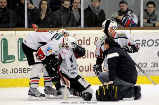 Photo hockey match Caen  - Briançon  le 21/01/2012