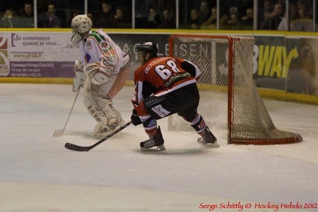 Photo hockey match Mulhouse - Courbevoie  le 21/01/2012