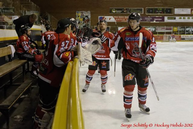 Photo hockey match Mulhouse - Courbevoie  le 21/01/2012
