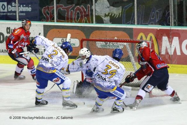 Photo hockey match Grenoble  - Villard-de-Lans le 21/10/2008