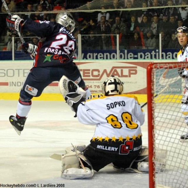 Photo hockey match Grenoble  - Rouen le 25/10/2008